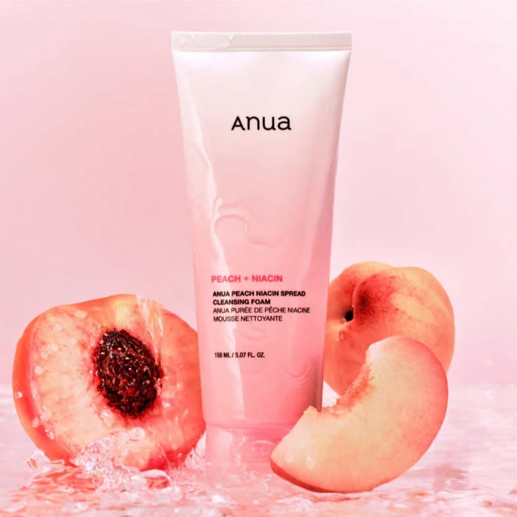 Anua Peach Niacin Spread Cleansing Foam Brightening & Hydrating Cleanser