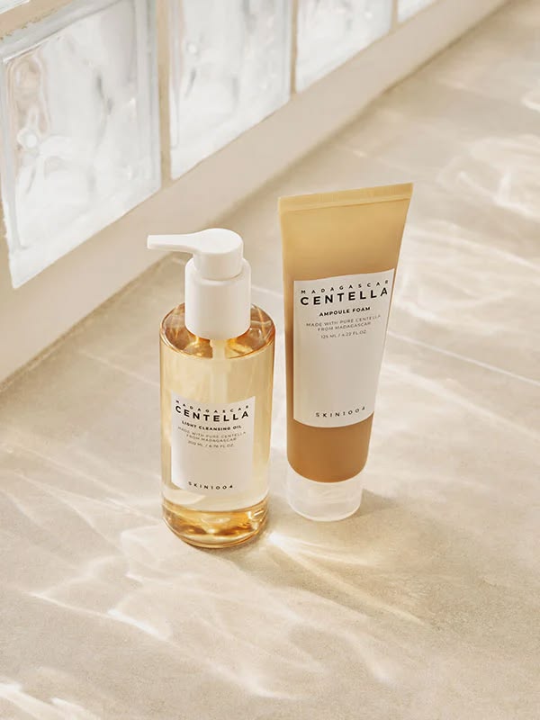 SKIN1004 Madagascar Centella Double Face Cleansing Set: Exfoliating Calming & Hydrating